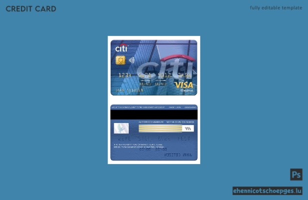 Beispielvorschau der Citibank Visa Electron-Karte in Peru